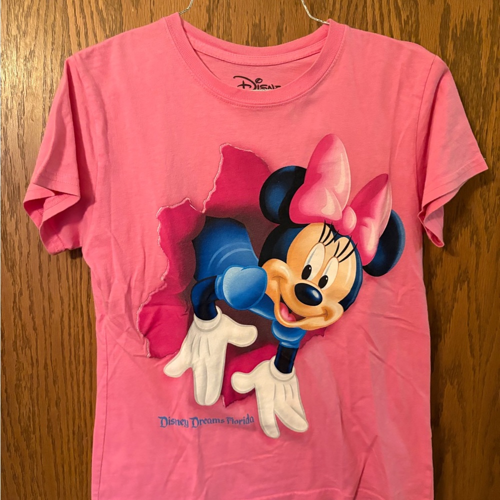 Disney Pink Minnie Mouse Short Sleeve Tee